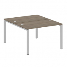Metal System Рабочая станция на П-образном м/к БП.РАС-СП-2.2 Вяз Благородный/Металл Серый 1200*1475*