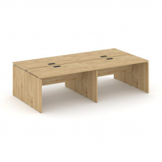 Style Project Рабочая станция 2-х сторон. SN-D.DRS-034 Тиквуд Светлый/Черная Заглушка 3160*1232*750