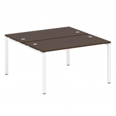 Metal System Рабочая станция на П-образном м/к БП.РАС-СП-2.3 Венге Цаво/Металл Белый 1400*1475*750