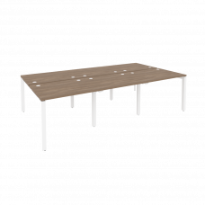 Onix Рабочая станция на П-образном м/к O.MP-D.RS-6.1.8 Дуб Аризона/Металл Белый 2940*1635*750