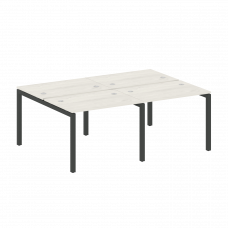 Metal System Quattro Рабочая станция на 4 места на П-образном м/к 50БП.СМ-4.1 Дуб Наварра/Металл Ант