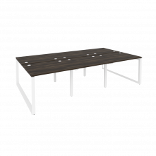 Onix Рабочая станция на О-образном м/к O.MO-D.RS-6.1.8 Дуб Мали/Металл Белый 2940*1635*750