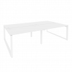Onix Рабочая станция на О-образном м/к O.MO-D.RS-4.3.8 Белый Бриллиант/Металл Белый 2760*1635*750