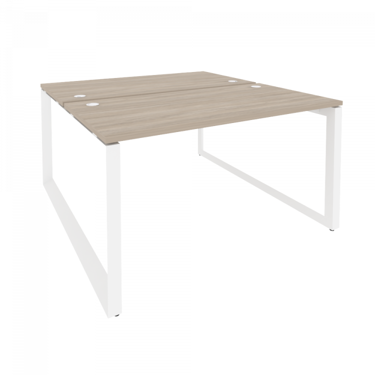 Onix Рабочая станция на О-образном м/к O.MO-D.RS-2.3.7 Дуб Аттик/Металл Белый 1380*1475*750