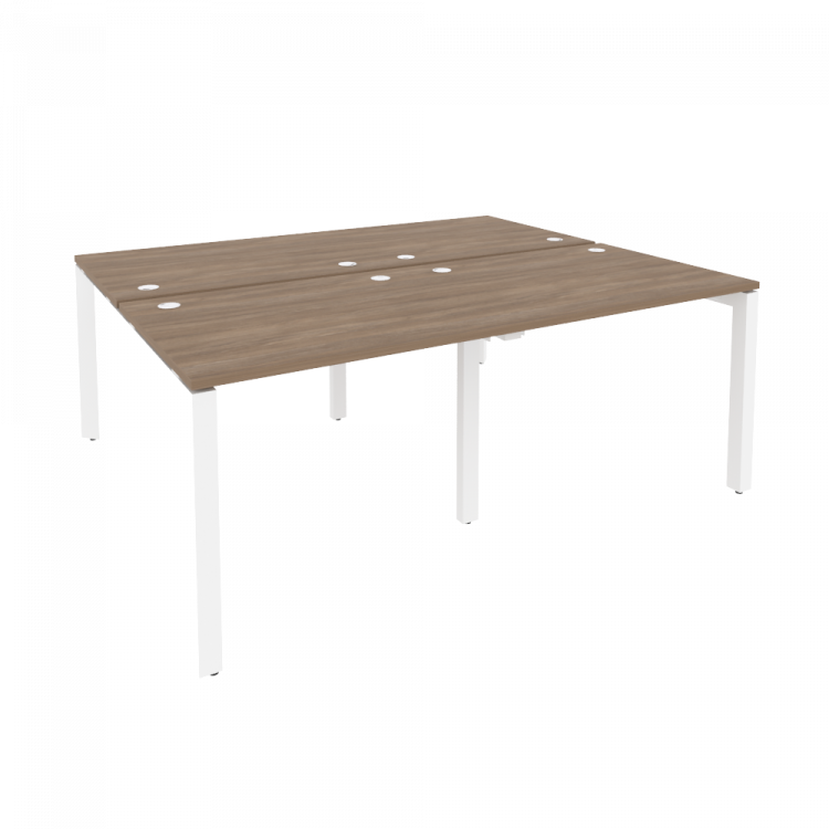 Onix Рабочая станция на П-образном м/к O.MP-D.RS-4.1.8 Дуб Аризона/Металл Белый 1960*1635*750