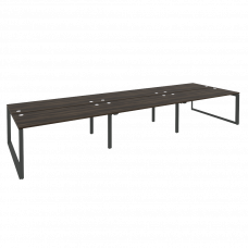 Onix Рабочая станция на О-образном м/к O.MO-D.RS-6.4.7 Дуб Мали/Металл Антрацит 4740*1475*750