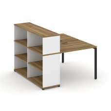 Concept Рабочая станция с опорным стеллажом с надставкой низ. CN.DRS-209 Сандал Янтарный/Белый Брилл