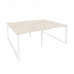 Onix Рабочая станция на О-образном м/к O.MO-D.RS-4.1.8 Денвер Светлый/Металл Белый 1960*1635*750