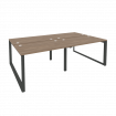 Onix Рабочая станция на О-образном м/к O.MO-D.RS-4.2.7 Дуб Аризона/Металл Антрацит 2360*1475*750