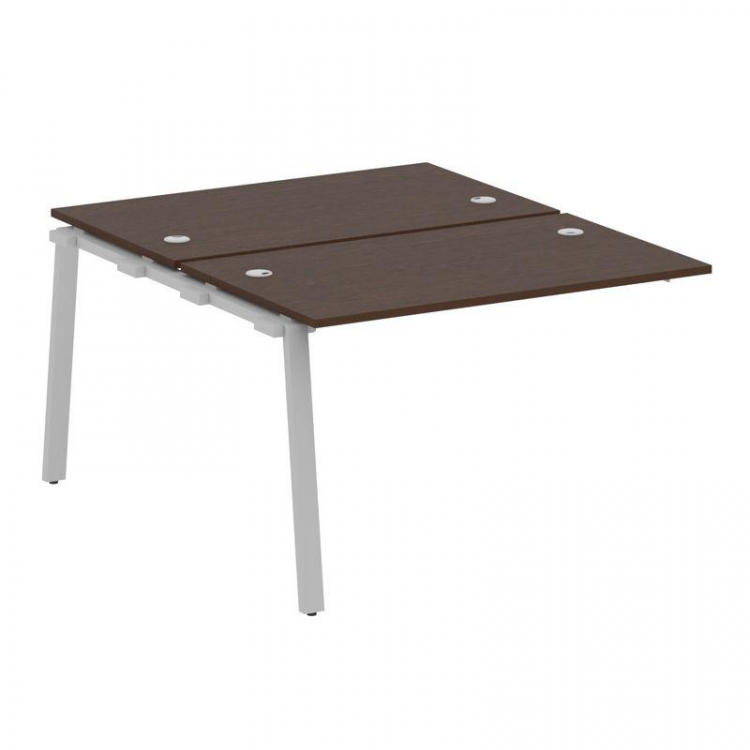 Metal System Проходной элемент рабочей станции на А-образном м/к БА.ПРС-СП-2.2 Венге Цаво/Металл Сер