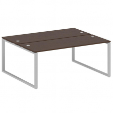 Metal System Рабочая станция на О-образном м/к БО.РАС-СП-2.5 Венге Цаво/Металл Серый 1800*1475*750