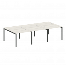 Metal System Quattro Рабочая станция на 6 раб. мест на П-образном м/к 40БП.СМ-6.1 Дуб Наварра/Металл