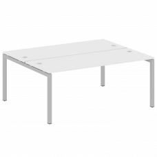 Metal System Quattro Рабочая станция на П-образном м/к 50БП.РАС-СП-2.5 Белый/Металл Серый 1800*1475*