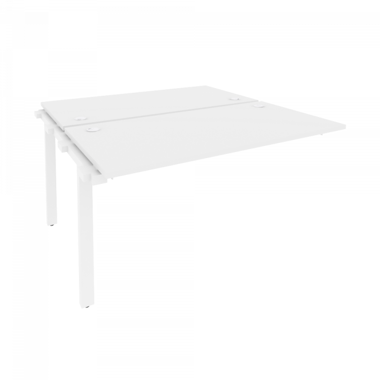 Onix Наборный элемент рабочей станции на м/к O.M-2.NRS-3.7 Белый Бриллиант/Металл Белый 1380*1475*75