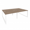 Onix Рабочая станция на О-образном м/к O.MO-D.RS-4.2.8 Дуб Аризона/Металл Белый 2360*1635*750