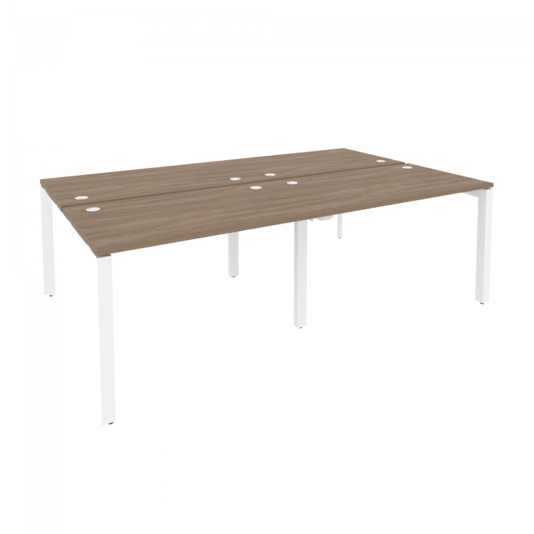 Onix Рабочая станция на П-образном м/к O.MP-D.RS-4.2.7 Дуб Аризона/Металл Белый 2360*1475*750