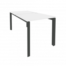 Onix Рабочая станция на П-образном м/к O.MP-D.RS-2.0.8 Белый Бриллиант/Металл Антрацит 780*1635*750