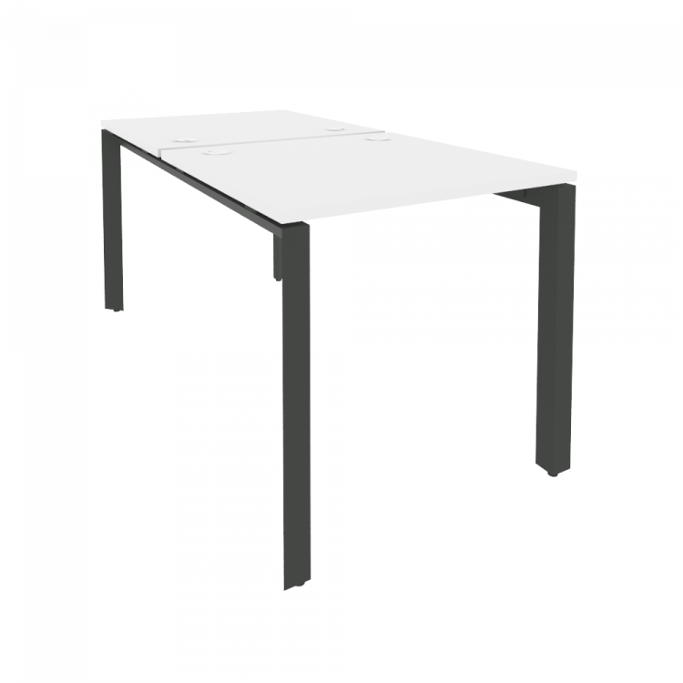 Onix Рабочая станция на П-образном м/к O.MP-D.RS-2.0.8 Белый Бриллиант/Металл Антрацит 780*1635*750