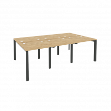 Onix Рабочая станция на П-образном м/к O.MP-D.RS-6.0.7 Тиквуд Светлый/Металл Антрацит 2340*1475*750