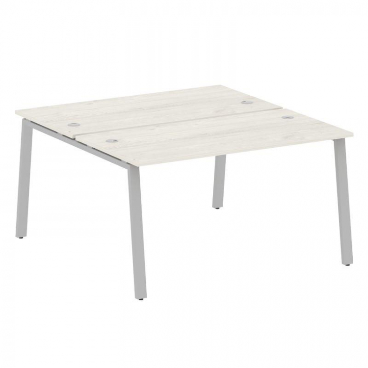 Metal System Рабочая станция на А-образном м/к БА.РАС-СП-2.3 Дуб Наварра/Металл Серый 1400*1475*750