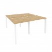 Onix Рабочая станция на П-образном м/к O.MP-D.RS-4.0.8 Тиквуд Светлый/Металл Белый 1560*1635*750