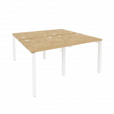 Onix Рабочая станция на П-образном м/к O.MP-D.RS-4.0.8 Тиквуд Светлый/Металл Белый 1560*1635*750