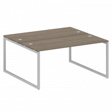 Metal System Quattro Рабочая станция на О-образном м/к 40БО.РАС-СП-2.4 Вяз Благородный/Металл Серый