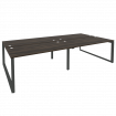 Onix Рабочая станция на О-образном м/к O.MO-D.RS-4.4.8 Дуб Мали/Металл Антрацит 3160*1635*750