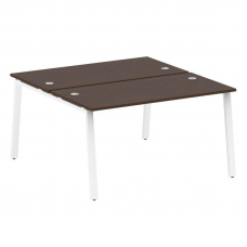 Metal System Рабочая станция на А-образном м/к БА.РАС-СП-2.3 Венге Цаво/Металл Белый 1400*1475*750