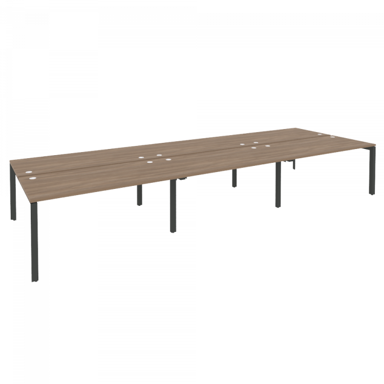 Onix Рабочая станция на П-образном м/к O.MP-D.RS-6.4.8 Дуб Аризона/Металл Антрацит 4740*1635*750