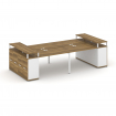 Concept Рабочая станция с опорными распаш. шкафами с верх. горизонтами CN.DRS-266 W Сандал Янтарный