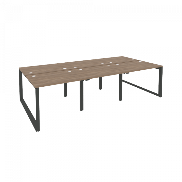 Onix Рабочая станция на О-образном м/к O.MO-D.RS-6.1.7 Дуб Аризона/Металл Антрацит 2940*1475*750