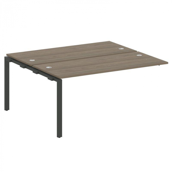 Metal System Проходной элемент рабочей станции на П-образном м/к БП.ПРС-СП-2.4 Вяз Благородный/Метал