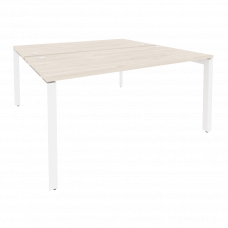 Onix Рабочая станция на П-образном м/к O.MP-D.RS-2.4.8 Денвер Светлый/Металл Белый 1580*1635*750