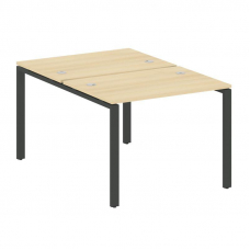 Metal System Рабочая станция на П-образном м/к БП.РАС-СП-2.1 Акация Лорка/Металл Антрацит 1000*1475*