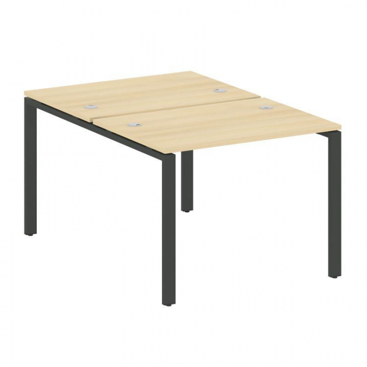 Metal System Рабочая станция на П-образном м/к БП.РАС-СП-2.1 Акация Лорка/Металл Антрацит 1000*1475*