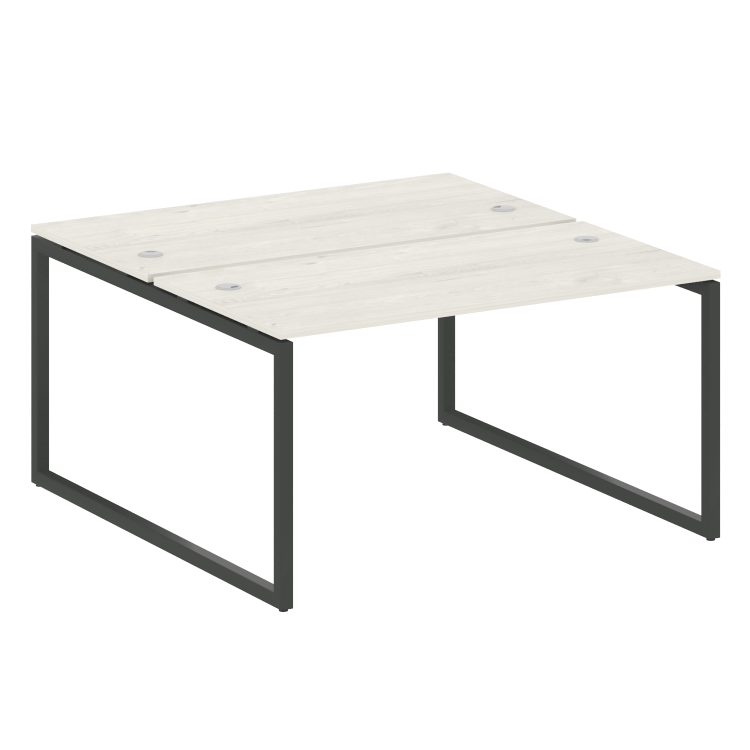 Metal System Quattro Рабочая станция на О-образном м/к 40БО.РАС-СП-2.3 Дуб Наварра/Металл Антрацит 1