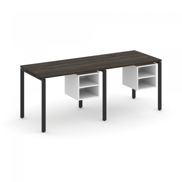 Concept Рабочая станция односторонняя с подвес. тумбами 2 места CN.ORS-105 Дуб Мали/Белый Бриллиант/