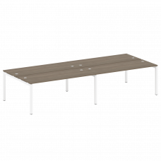 Metal System Quattro Рабочая станция на 4 места на П-образном м/к 50БП.СМ-4.5 Вяз Благородный/Металл