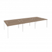 Onix Рабочая станция на П-образном м/к O.MP-D.RS-6.2.7 Дуб Аризона/Металл Белый 3540*1475*750