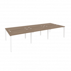 Onix Рабочая станция на П-образном м/к O.MP-D.RS-6.2.7 Дуб Аризона/Металл Белый 3540*1475*750