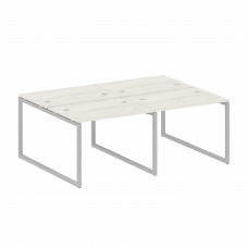 Metal System Quattro Рабочая станция на 4 места на О-образном м/к 40БО.СМ-4.1 Дуб Наварра/Металл Сер