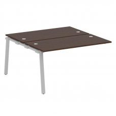 Metal System Проходной элемент рабочей станции на А-образном м/к БА.ПРС-СП-2.3 Венге Цаво/Металл Сер