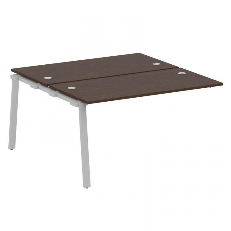 Metal System Проходной элемент рабочей станции на А-образном м/к БА.ПРС-СП-2.3 Венге Цаво/Металл Сер