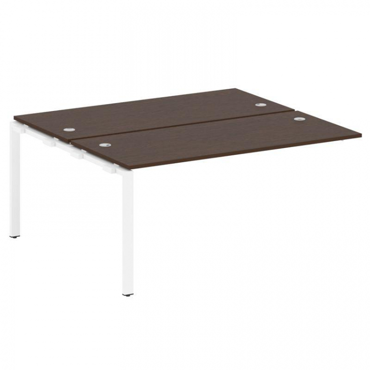 Metal System Проходной элемент рабочей станции на П-образном м/к БП.ПРС-СП-2.4 Венге Цаво/Металл Бел