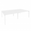 Onix Рабочая станция на П-образном м/к O.MP-D.RS-4.3.8 Белый Бриллиант/Металл Белый 2760*1635*750