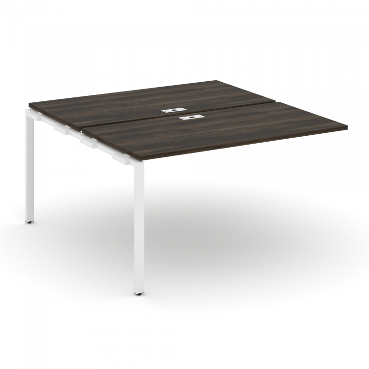 Concept Двойной наборный элемент рабочей станциии CN.DNRS-003 Дуб Мали/Металл Белый 1380*1480*750