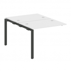 Metal System Проходной элемент рабочей станции на П-образном м/к БП.ПРС-СП-2.1 Белый/Металл Антрацит