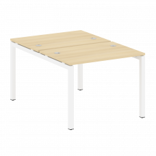 Metal System Quattro Рабочая станция на П-образном м/к 50БП.РАС-СП-2.1 Акация Лорка/Металл Белый 100