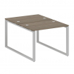 Metal System Рабочая станция на О-образном м/к БО.РАС-СП-2.1 Вяз Благородный/Металл Серый 1000*1475*